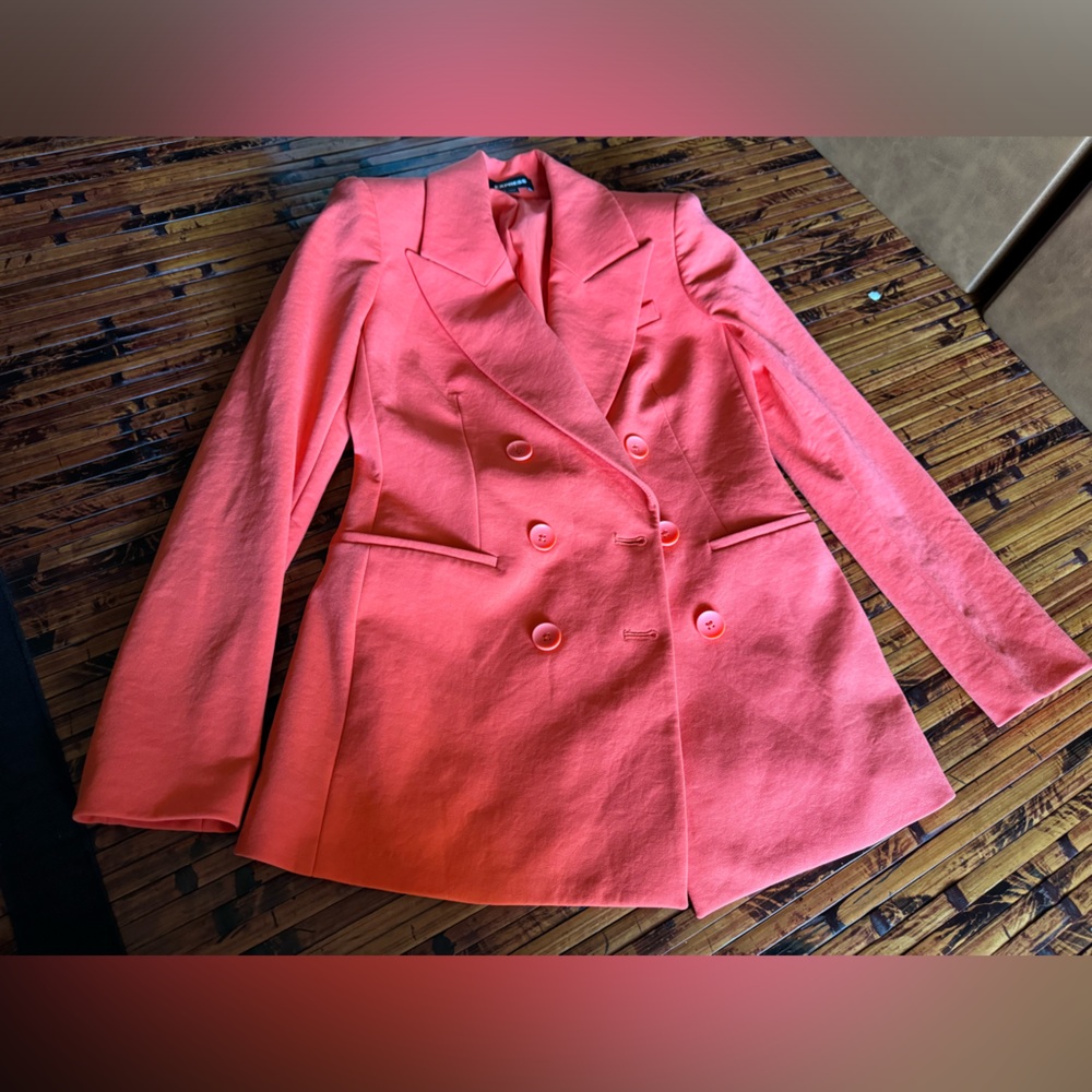 Express blazer xsmall orange
